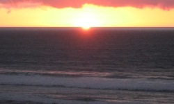 Sunset over Watergate Bay, Cornwall