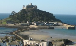 St Michael's Mount with the tide out